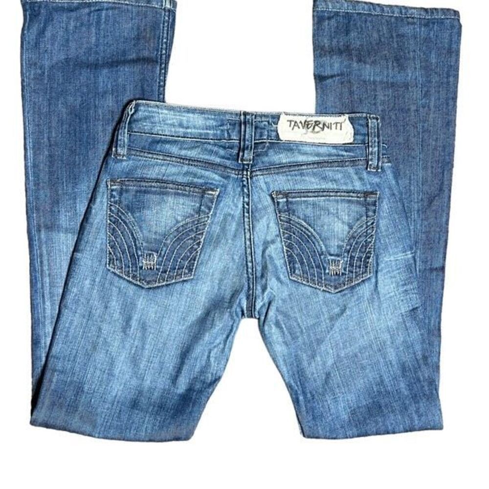 Taverniti So Jeans Blue Wide Leg Flare Jeans